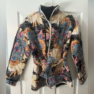 7 for all mankind quilted embroidered jackets